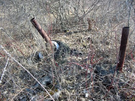Zilwaukee Speedway - Racing Remnants Photo From Water Winter Wonderland